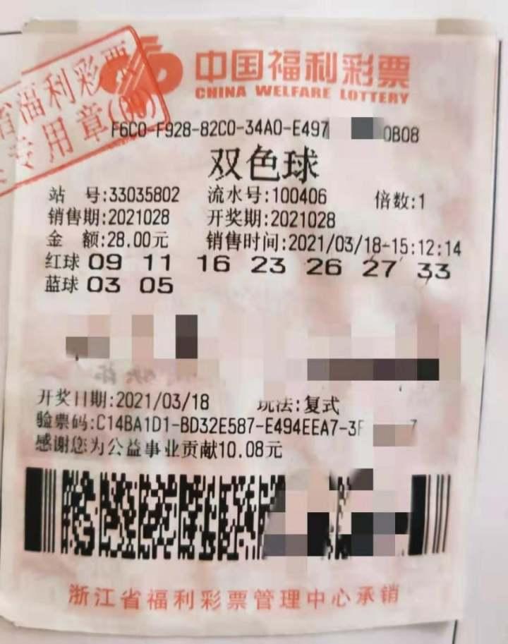 2021028期双色球开奖结果