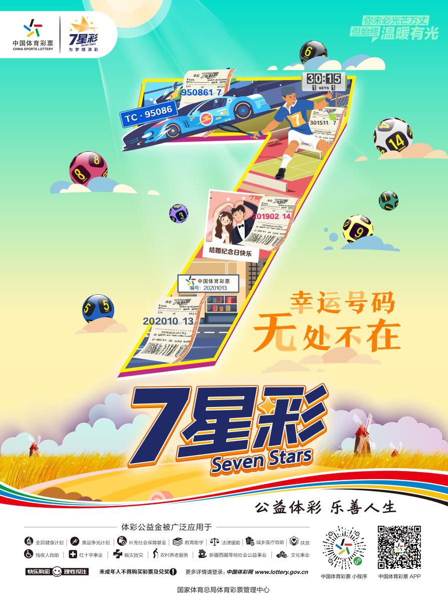 探索体彩7星之梦，2019年的幸运与希望体彩7星彩22088期开奖号码